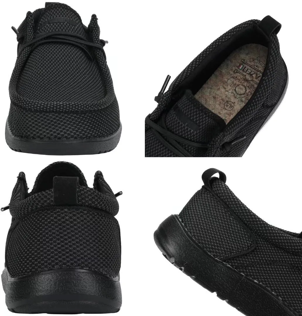 1TAZERO Wide-Shoes for Men-Slip on Walking-Loafers Casual-Shoes - Wide Width Comfortable Orthopedic Shoes for Men with Arch Support for Plantar Fasciitis