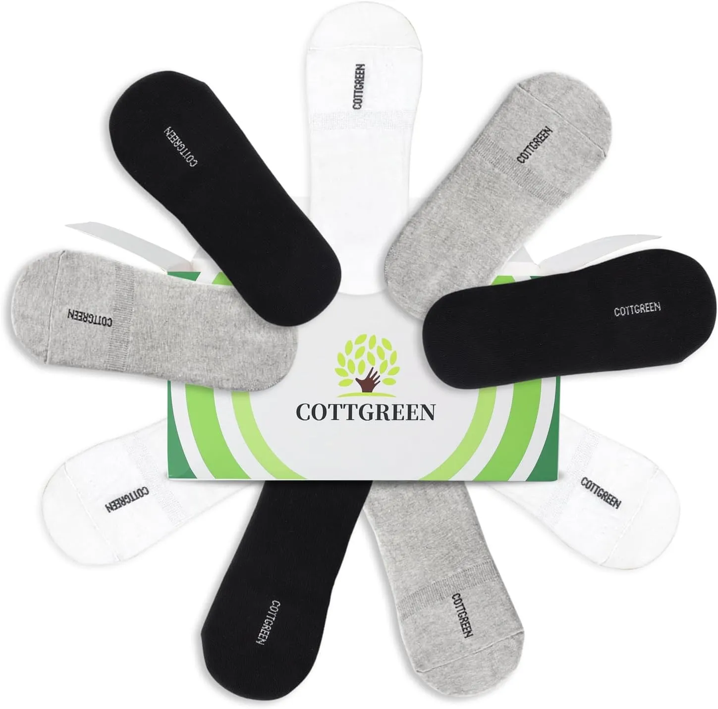 9/10 Pairs Mens No Show Socks|Athletic Cotton Socks For Men|Non Slip Low Cut Flat Liner Men Socks Size 6-12