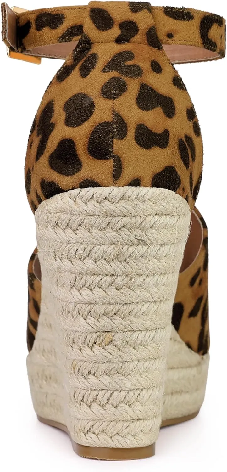 Allegra K Women's Espadrilles Platform Heels Wedges Sandals