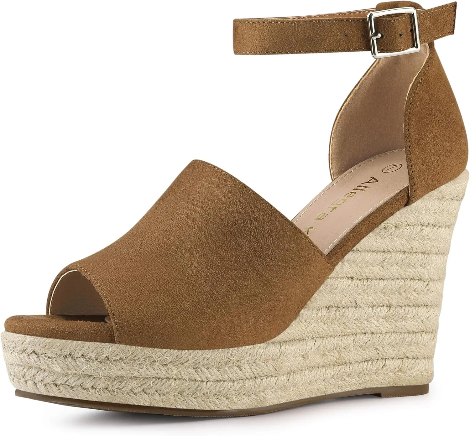 Allegra K Women's Espadrilles Platform Heels Wedges Sandals