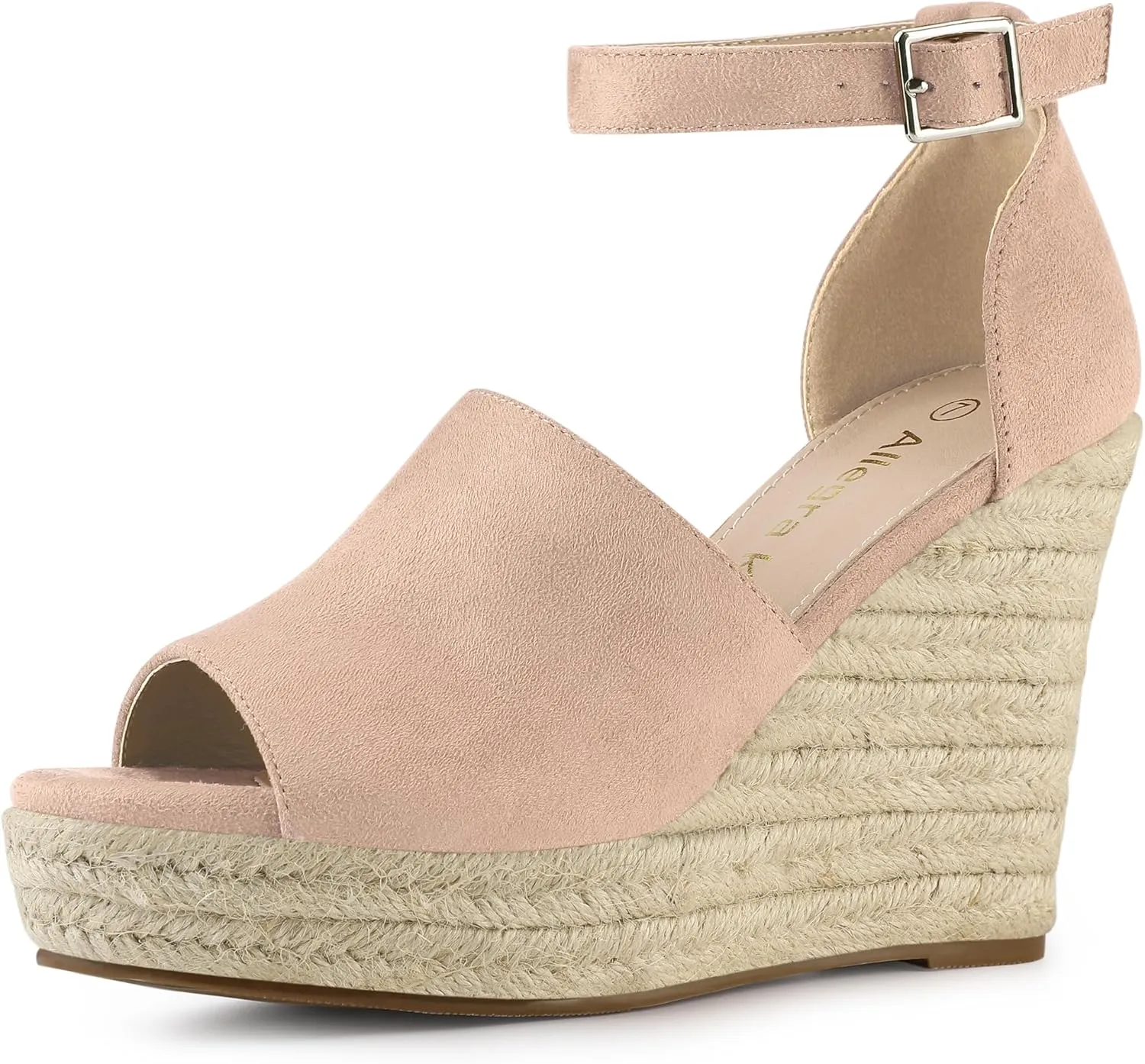 Allegra K Women's Espadrilles Platform Heels Wedges Sandals