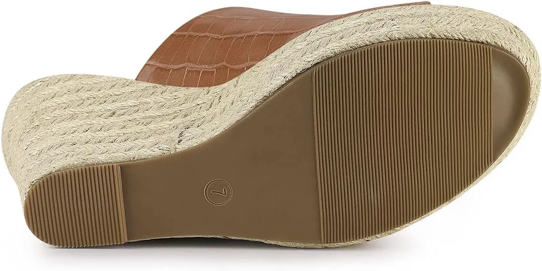 Allegra K Women's Espadrilles Wedges Wedge Sandals
