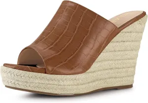 Allegra K Women's Espadrilles Wedges Wedge Sandals