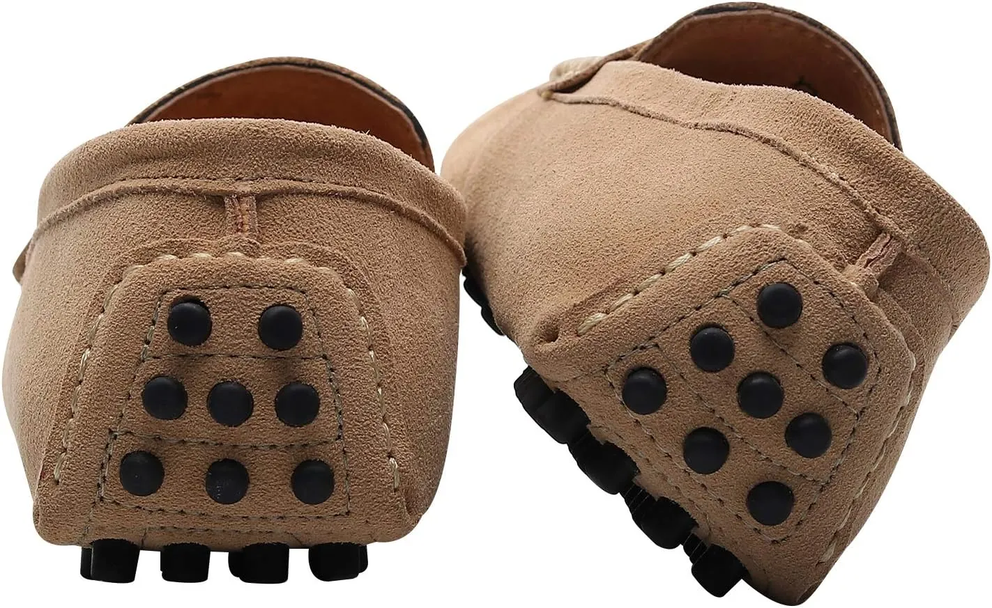 ANUFER Men's Suede Leather Penny Loafers Comfort Driving Shoes Moccasin Slippers