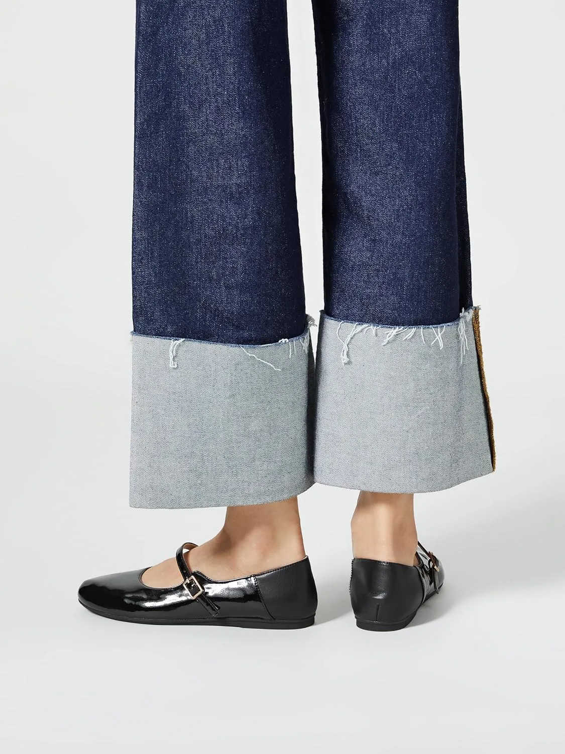 Arromic Ballet Flats for Women Round Toe Mary Jane Shoes Comfortable Dressy Women Flats Adjustable Straps Washable Knit Slip On Shoes