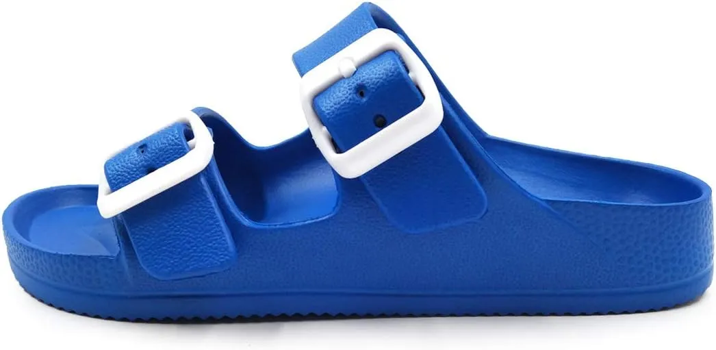 Asverd Kids Double Buckle Adjustable Arch Support Flat Sandals for Boys Girls ASKID068