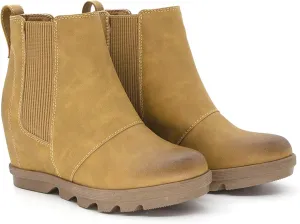 Athlefit Women's Wedge Boots Comfortable Ankle Wedge Booties
