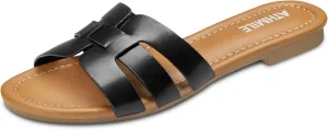 ATHMILE Sandals for Women 2025 Vacation Womens Sandals Dressy Summer Flats Sandals Women Slides for Party Wedding Beach