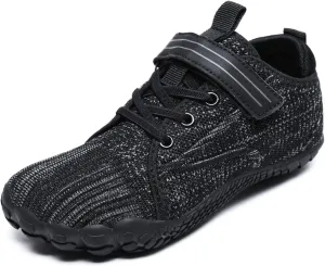Barefoot Shoes Kids Wide Toe Box Shoes Boys Girls Footwear Zero Drop Orthopedic Minimalist Walking Sneakers for Little/Big Kids Indoor Outdoor Lightweight Running Wrestling Tennis