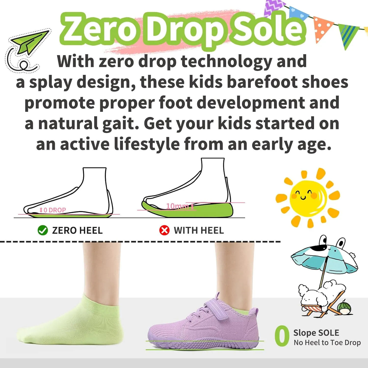Barefoot Shoes Kids Wide Toe Box Shoes Boys Girls Footwear Zero Drop Orthopedic Minimalist Walking Sneakers for Little/Big Kids Indoor Outdoor Lightweight Running Wrestling Tennis