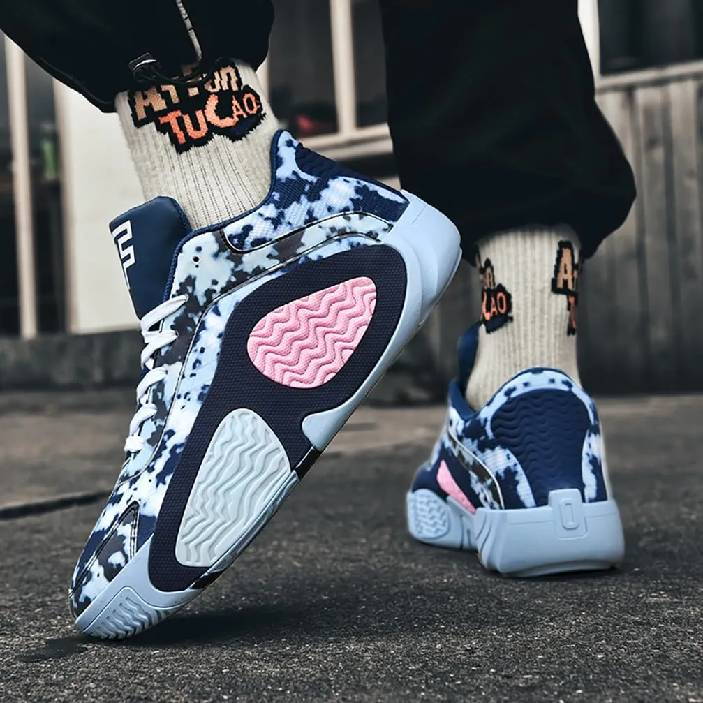 Basketball Shoes for Men High Top Ultra-Light Fashion Anti Slip Breathable Sneakers Men's Training Shoes for Running Walking