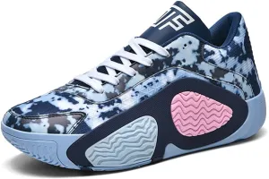 Basketball Shoes for Men High Top Ultra-Light Fashion Anti Slip Breathable Sneakers Men's Training Shoes for Running Walking