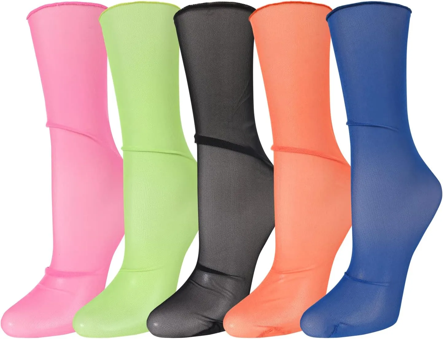 Benefeet Sheer Mesh Womens Girls Slouch Socks - See Through, Transparent, Elegant, Cute Lace Tulle Socks