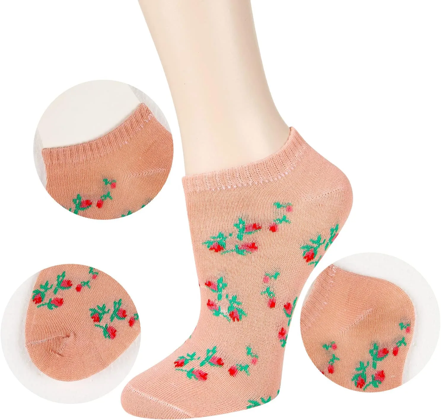 Benefeet Sox Cute Ankle Socks for Women Girls Novelty Patterned Low Cut Cotton Casual Socks Fun Colorful Summer Short Socks