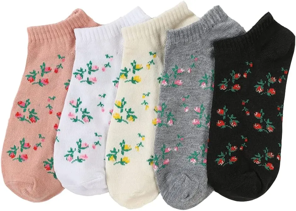 Benefeet Sox Cute Ankle Socks for Women Girls Novelty Patterned Low Cut Cotton Casual Socks Fun Colorful Summer Short Socks