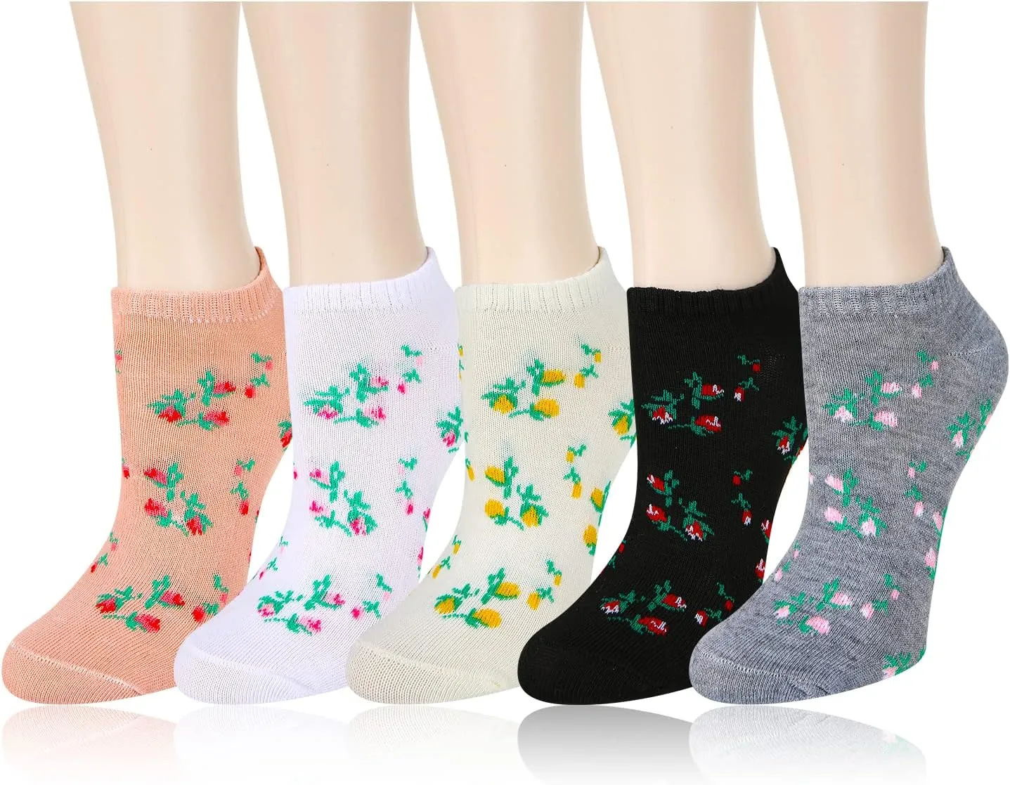 Benefeet Sox Cute Ankle Socks for Women Girls Novelty Patterned Low Cut Cotton Casual Socks Fun Colorful Summer Short Socks