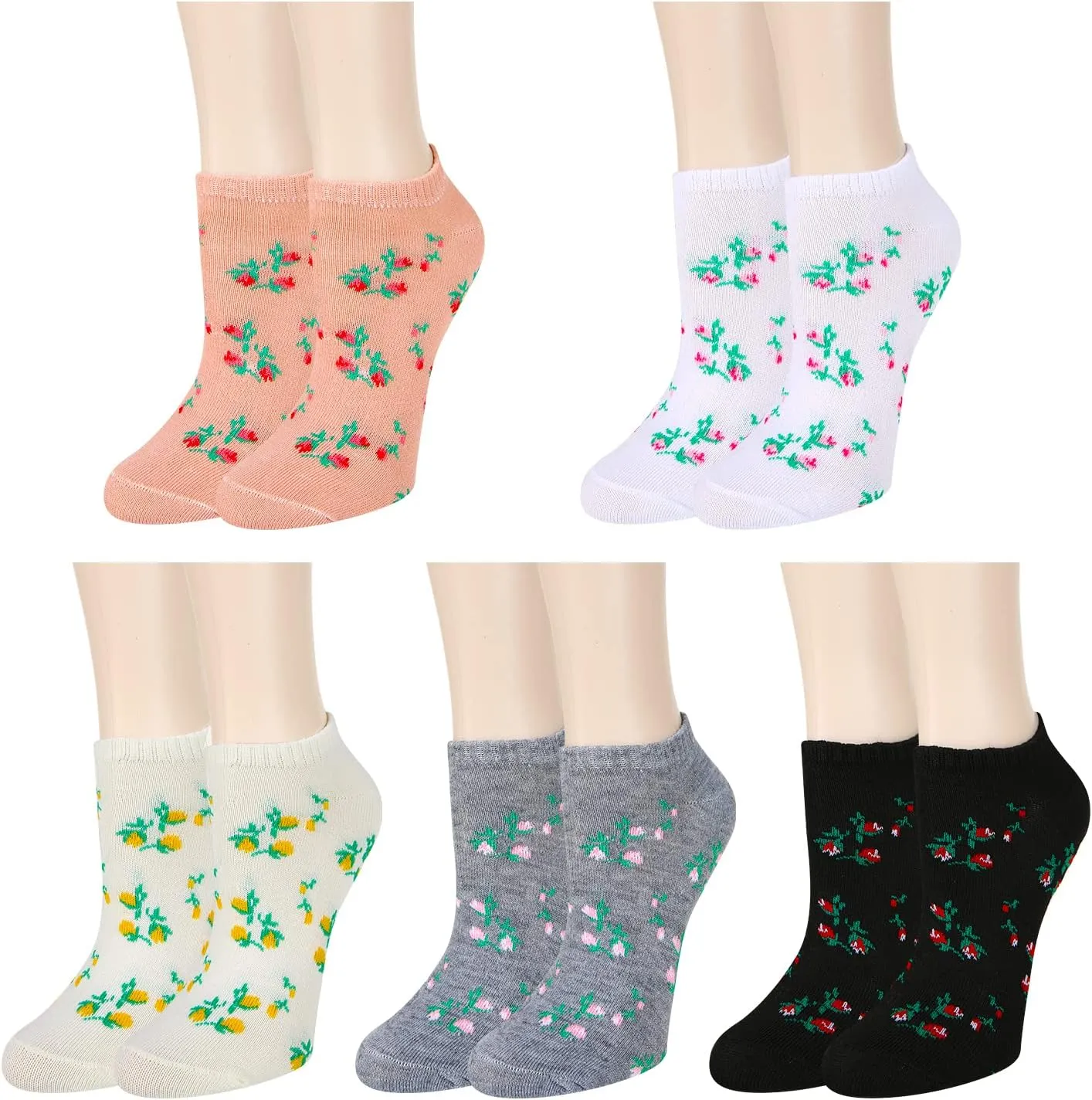 Benefeet Sox Cute Ankle Socks for Women Girls Novelty Patterned Low Cut Cotton Casual Socks Fun Colorful Summer Short Socks