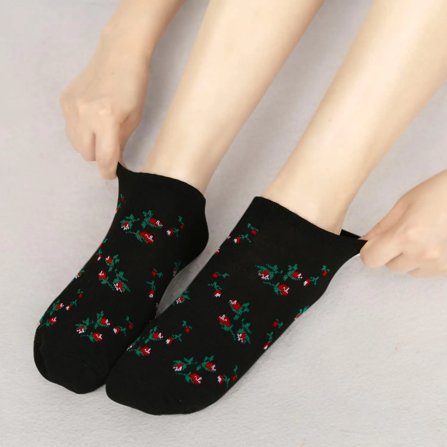 Benefeet Sox Cute Ankle Socks for Women Girls Novelty Patterned Low Cut Cotton Casual Socks Fun Colorful Summer Short Socks