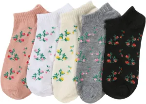 Benefeet Sox Cute Ankle Socks for Women Girls Novelty Patterned Low Cut Cotton Casual Socks Fun Colorful Summer Short Socks