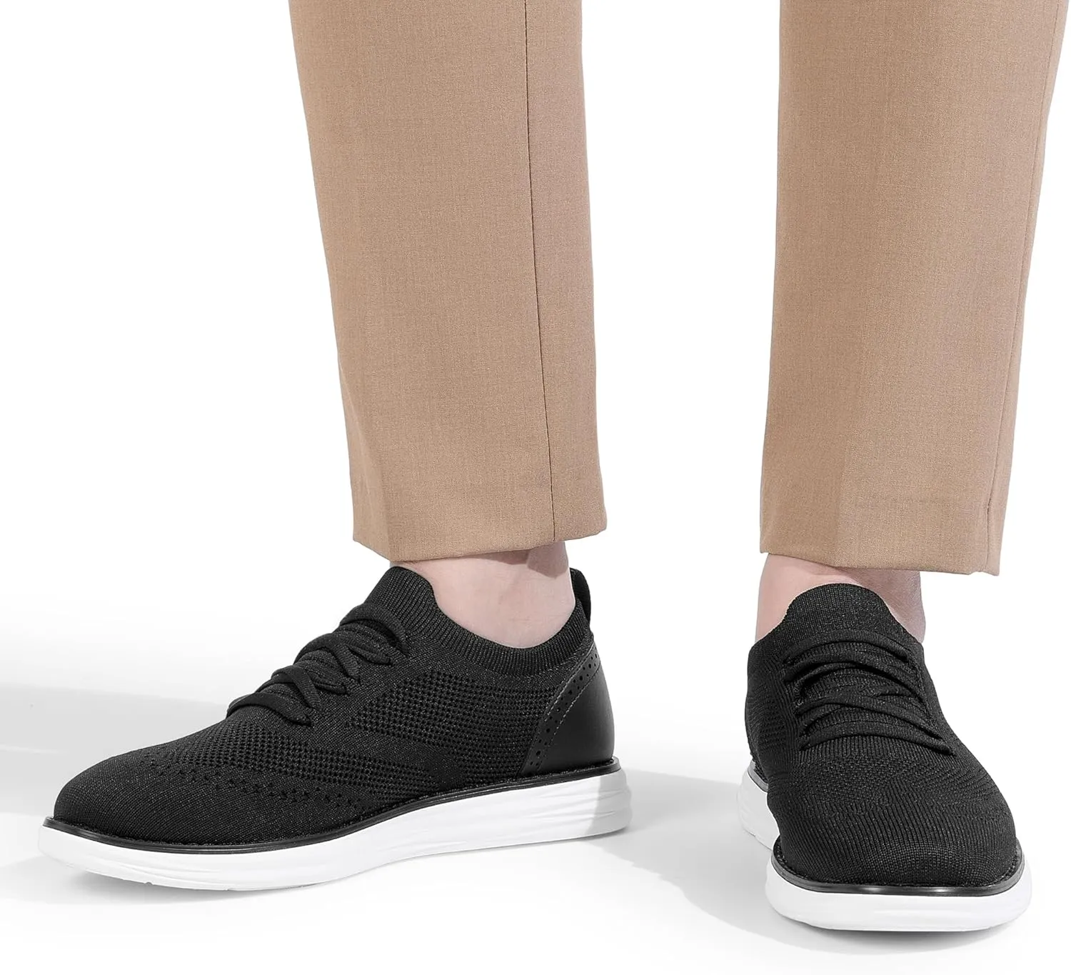 Bruno Marc Men's KnitFlex SmartCraft Mesh Oxfords Sneakers Casual Dress Lace-Up Lightweight Walking Shoes