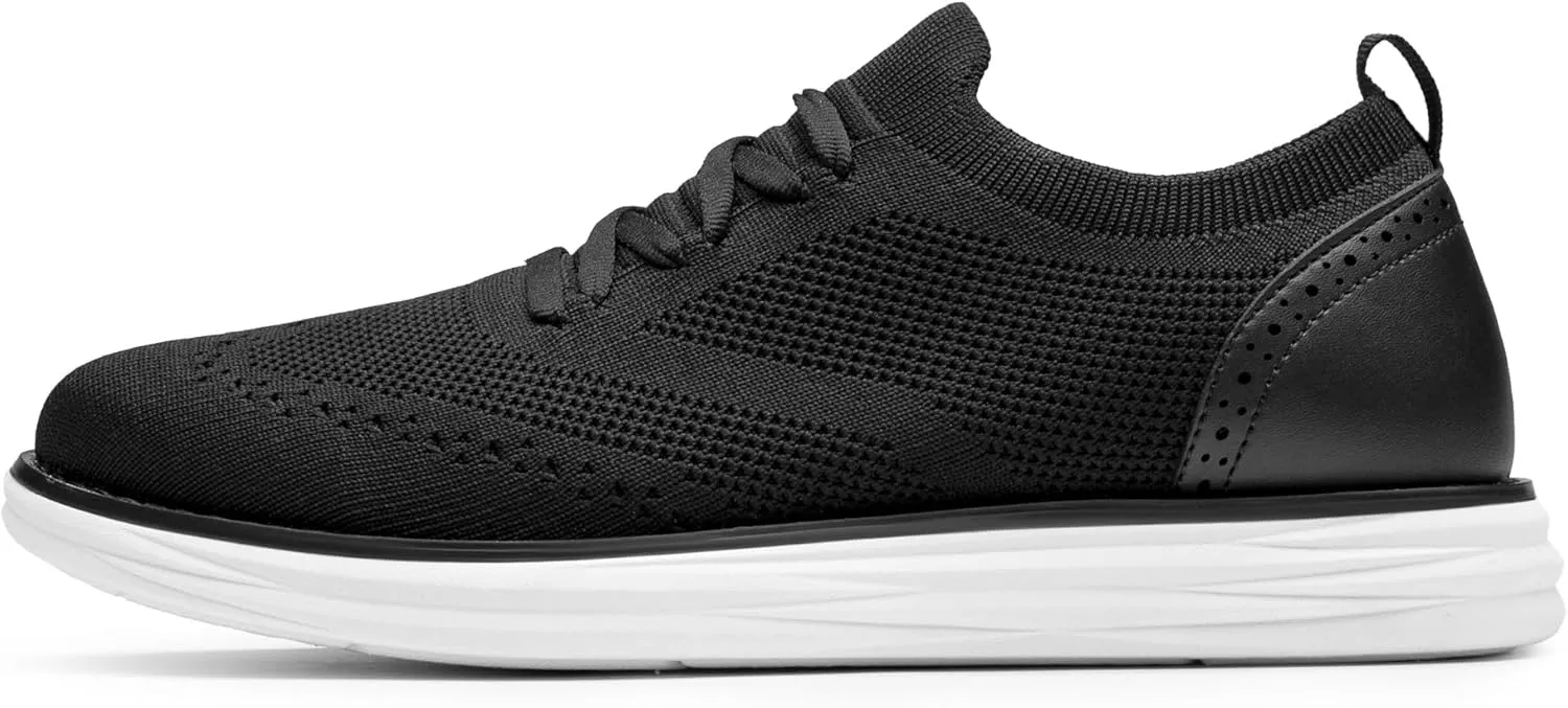 Bruno Marc Men's KnitFlex SmartCraft Mesh Oxfords Sneakers Casual Dress Lace-Up Lightweight Walking Shoes