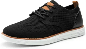 Bruno Marc Men's KnitFlex SmartCraft Mesh Oxfords Sneakers Casual Dress Lace-Up Lightweight Walking Shoes