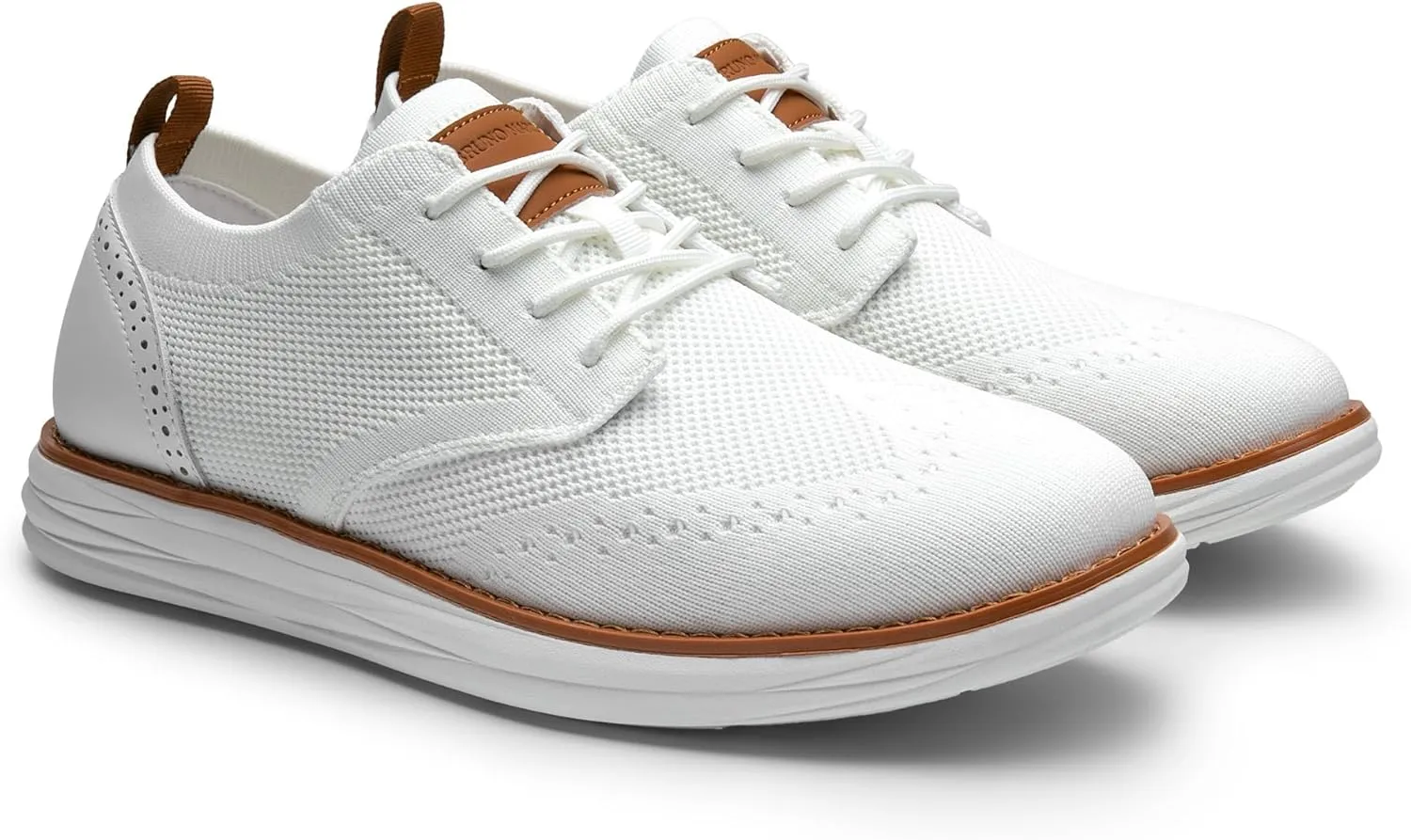 Bruno Marc Men's KnitFlex SmartCraft Mesh Oxfords Sneakers Casual Dress Lace-Up Lightweight Walking Shoes