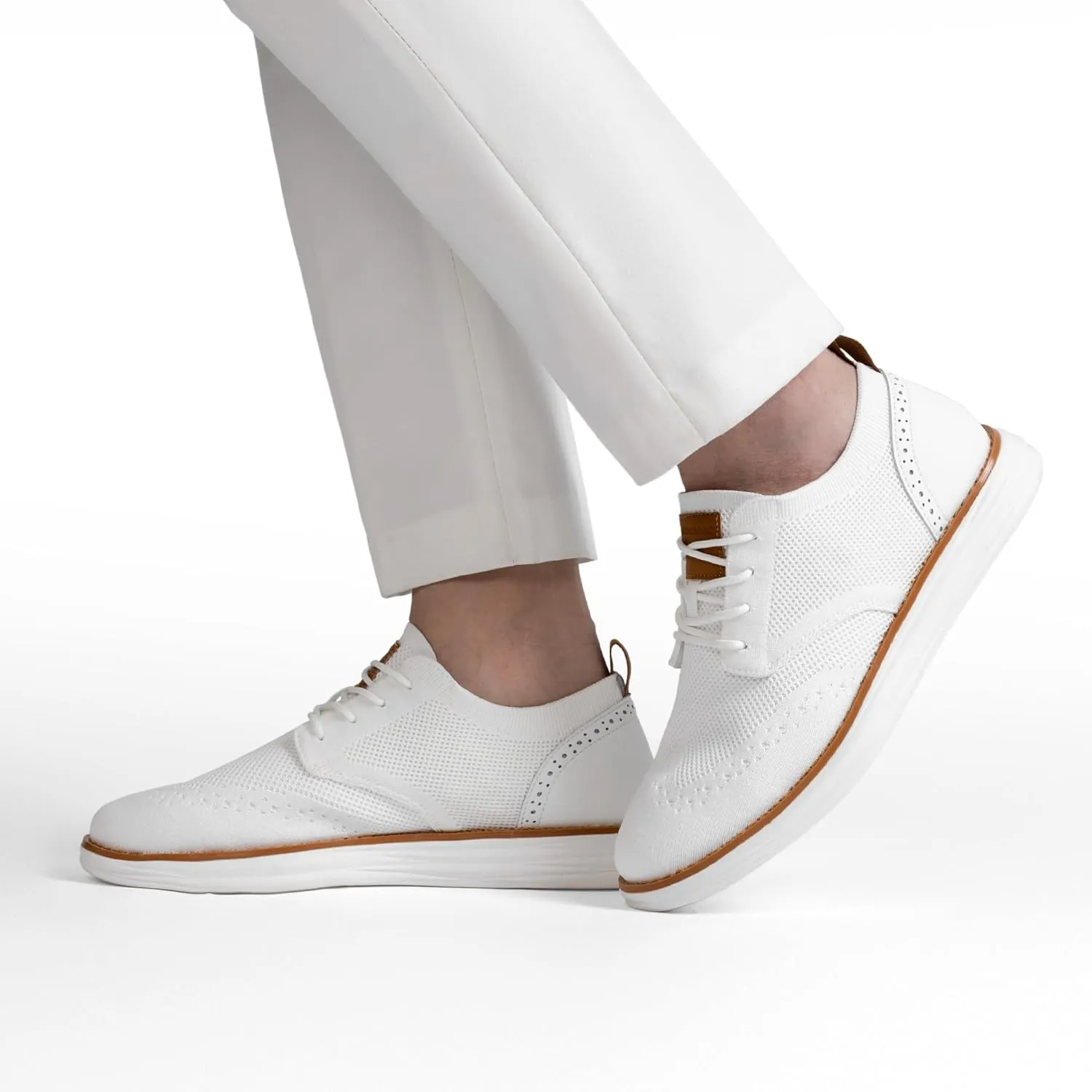 Bruno Marc Men's KnitFlex SmartCraft Mesh Oxfords Sneakers Casual Dress Lace-Up Lightweight Walking Shoes