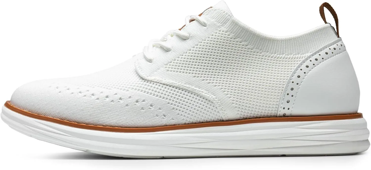 Bruno Marc Men's KnitFlex SmartCraft Mesh Oxfords Sneakers Casual Dress Lace-Up Lightweight Walking Shoes