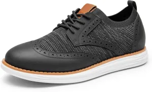Bruno Marc Men's KnitFlex SmartCraft Mesh Oxfords Sneakers Casual Dress Lace-Up Lightweight Walking Shoes
