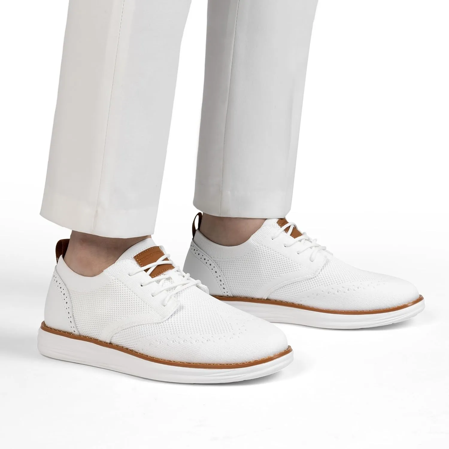Bruno Marc Men's KnitFlex SmartCraft Mesh Oxfords Sneakers Casual Dress Lace-Up Lightweight Walking Shoes