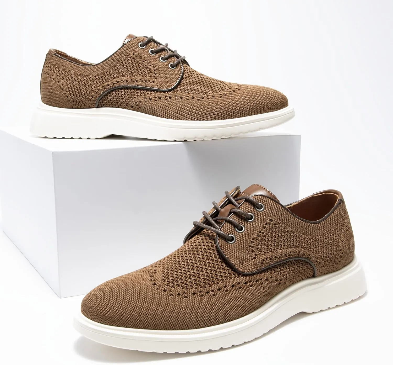 Bruno Marc Men's MaxFlex Dress Breathable Lace-Up Comfortable Fashion Oxfords Casual Shoes