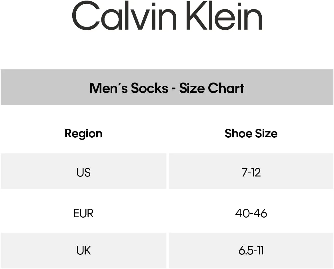 Calvin Klein Men's Crew Socks - 8 Pack Cotton Blend Performance Patterned Dress Socks - Athletic Socks for Men (7-12)