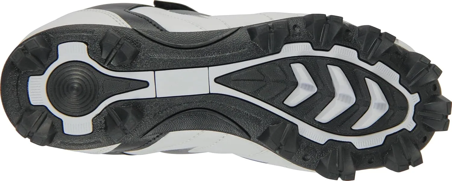 CAMVAVSR Unisex-Child Baseball Cleats Kids Softball Shoes for Boys Girls Rubber Molded Little Children Big Youth Sneakers Easy to Wear Sports Footwear