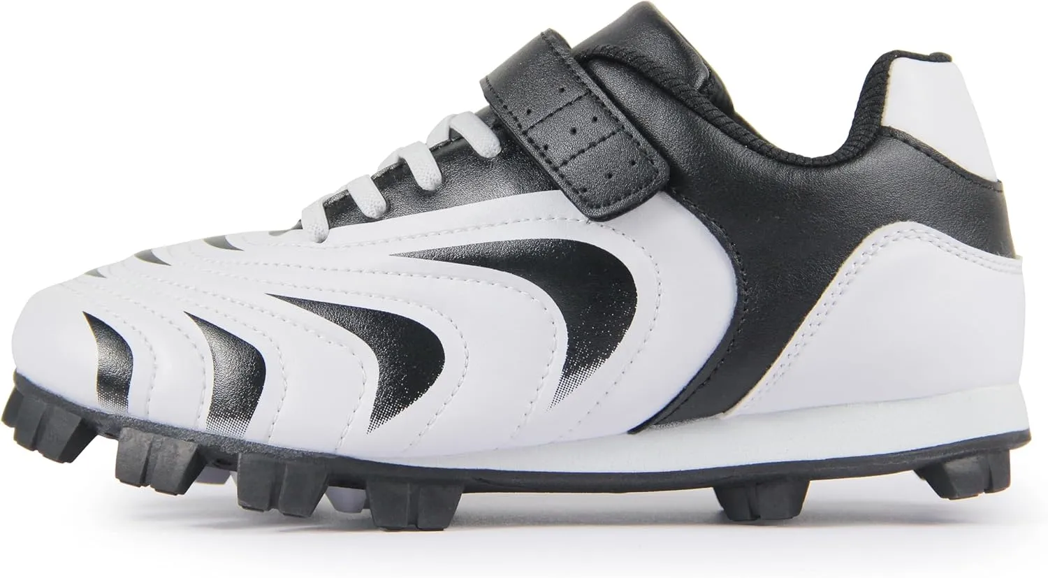 CAMVAVSR Unisex-Child Baseball Cleats Kids Softball Shoes for Boys Girls Rubber Molded Little Children Big Youth Sneakers Easy to Wear Sports Footwear