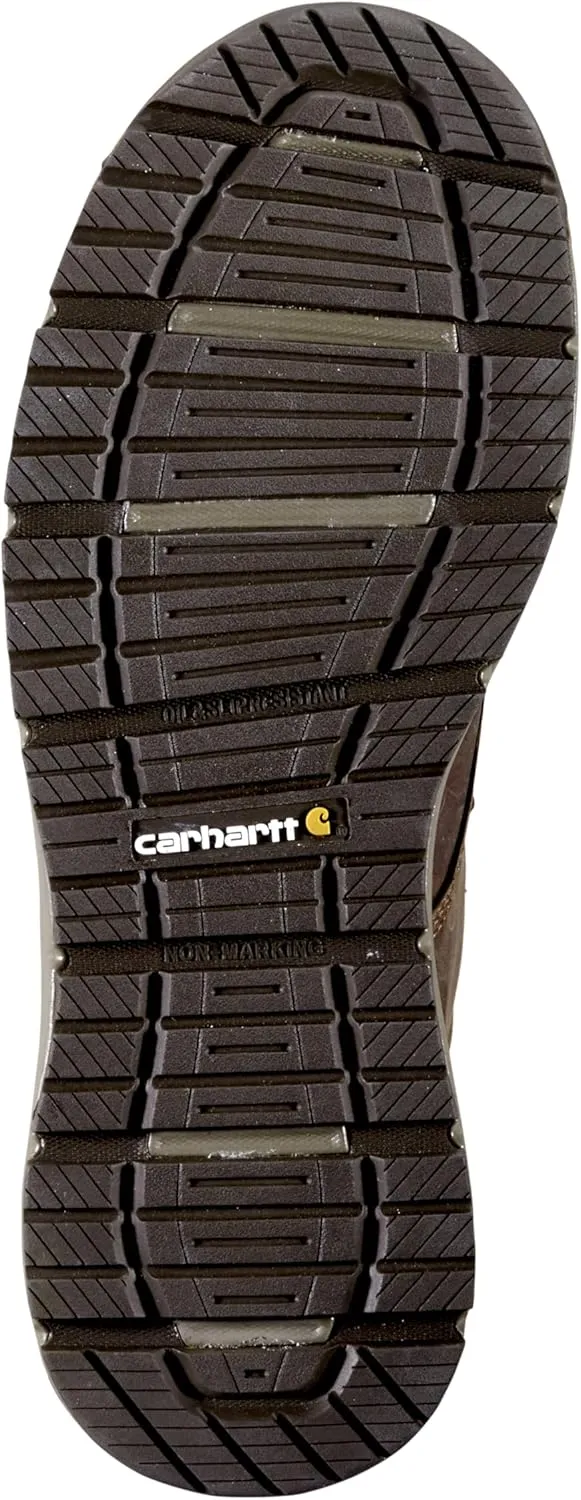 Carhartt Millbrook Waterproof Wedge Boot - Work Boots for Men, Slip & Electrical Hazard Resistant, with 5" Shaft, Breathable Membrane, and Lightweight EVA Midsole