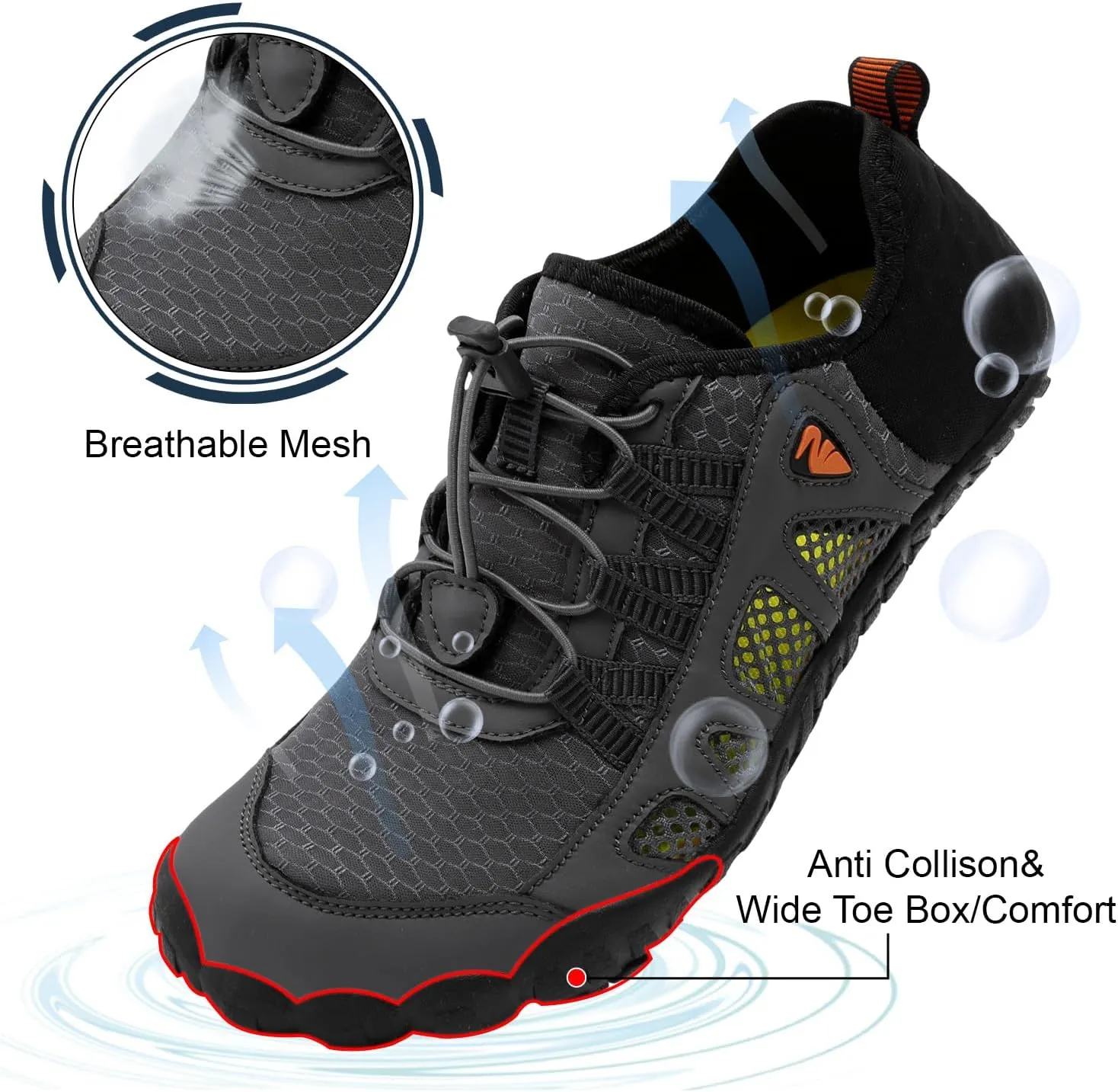 Centipede Demon Swim Water Shoes for Women Men Quick Dry Barefoot Aqua Sneakers Shoe for Beach Hiking Diving Boating River Outdoor Water Sports