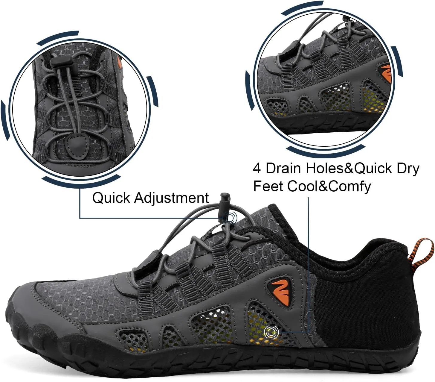 Centipede Demon Swim Water Shoes for Women Men Quick Dry Barefoot Aqua Sneakers Shoe for Beach Hiking Diving Boating River Outdoor Water Sports