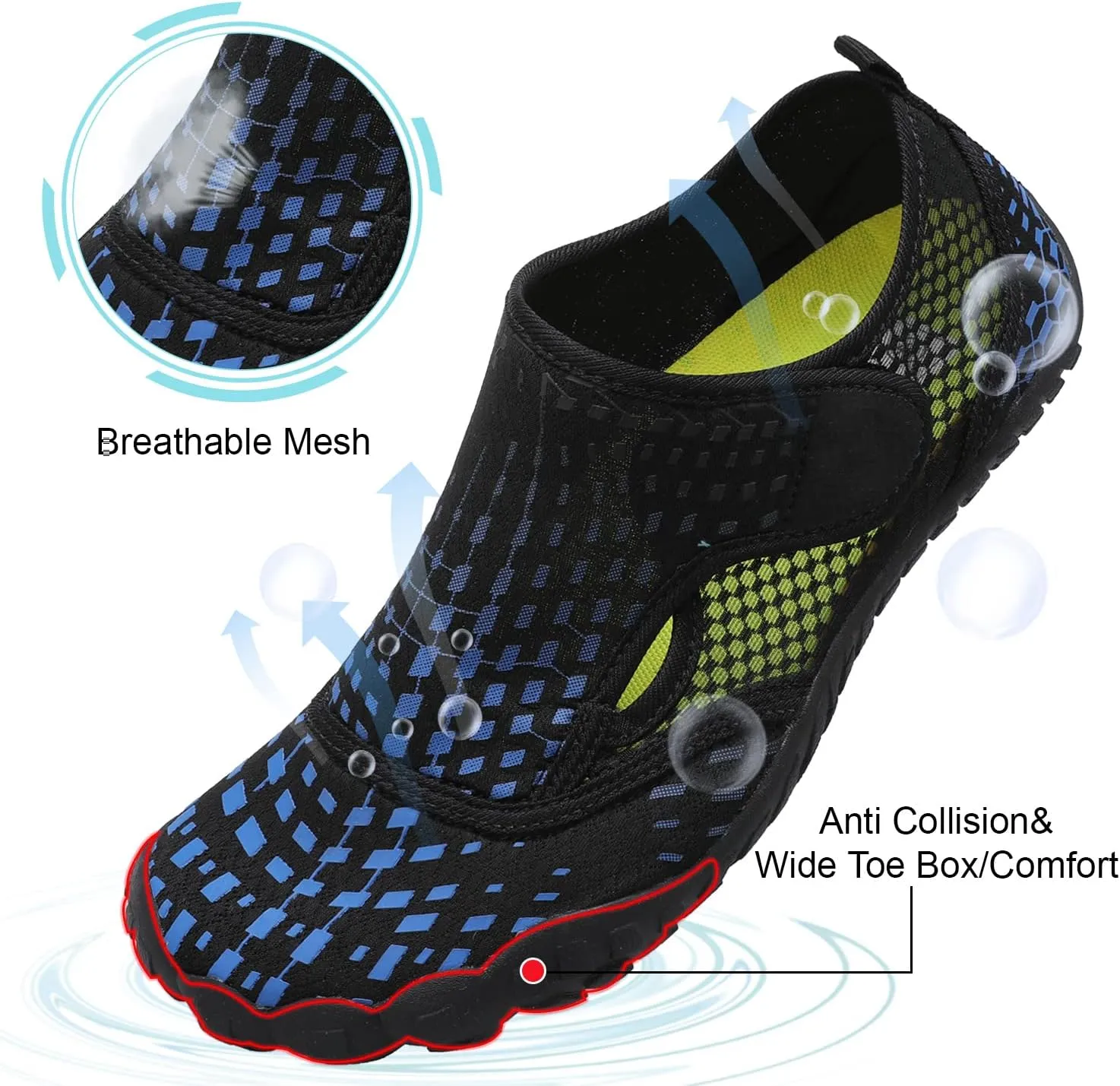 Centipede Demon Swim Water Shoes for Women Men Quick Dry Barefoot Aqua Sneakers Shoe for Beach Hiking Diving Boating River Outdoor Water Sports