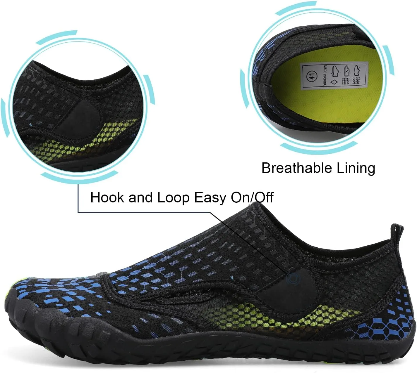 Centipede Demon Swim Water Shoes for Women Men Quick Dry Barefoot Aqua Sneakers Shoe for Beach Hiking Diving Boating River Outdoor Water Sports
