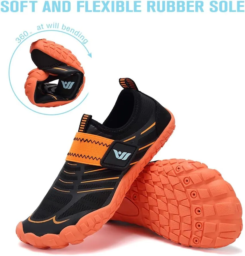 CIOR Kids Boys & Girls Water Shoes Sports Aqua Athletic Sneakers Lightweight Sport Fast Dry Shoes(Toddler/Little Kid/Big Kid)