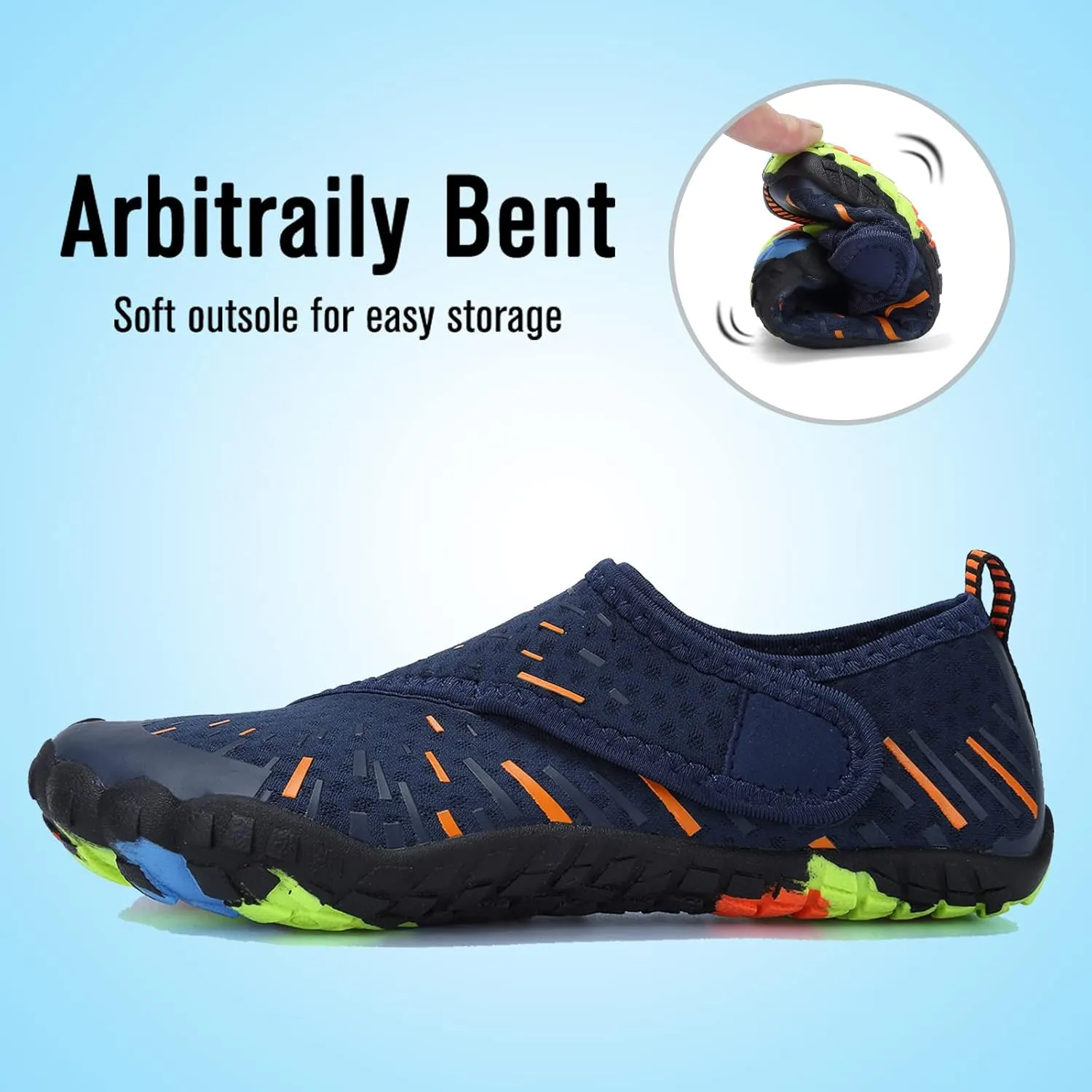 CIOR Kids Boys & Girls Water Shoes Sports Aqua Athletic Sneakers Lightweight Sport Fast Dry Shoes(Toddler/Little Kid/Big Kid)