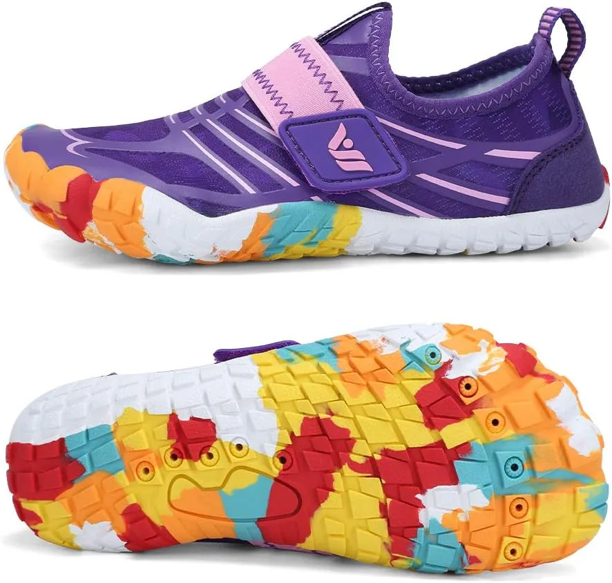CIOR Kids Boys & Girls Water Shoes Sports Aqua Athletic Sneakers Lightweight Sport Fast Dry Shoes(Toddler/Little Kid/Big Kid)