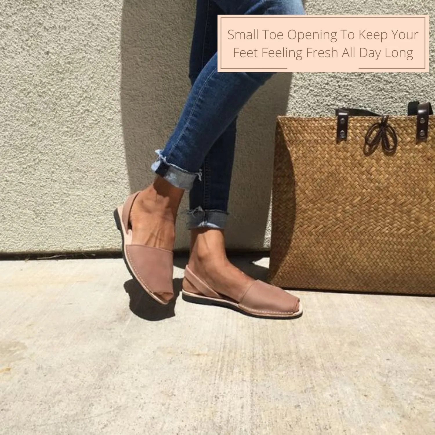 Classic Flat Sandals for Women – Dressy Soft Leather Peep Toe Women’s Flat Sandals, Casual Slip on Flats