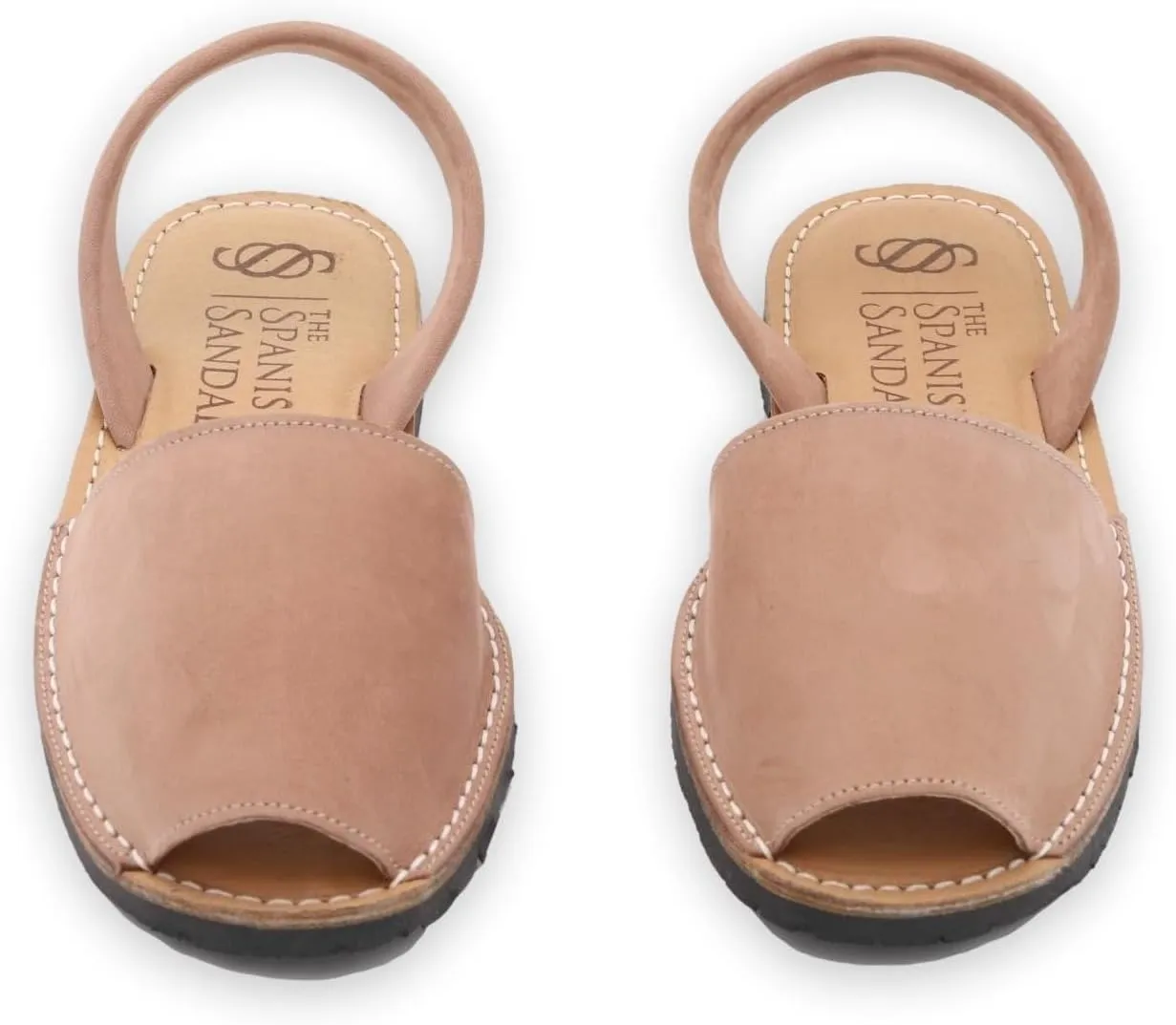 Classic Flat Sandals for Women – Dressy Soft Leather Peep Toe Women’s Flat Sandals, Casual Slip on Flats