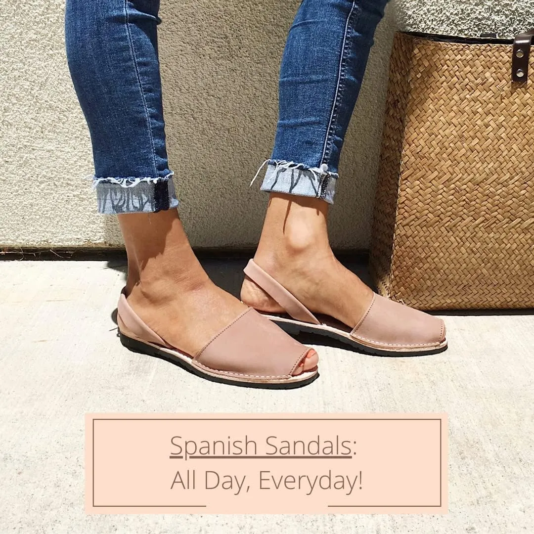 Classic Flat Sandals for Women – Dressy Soft Leather Peep Toe Women’s Flat Sandals, Casual Slip on Flats