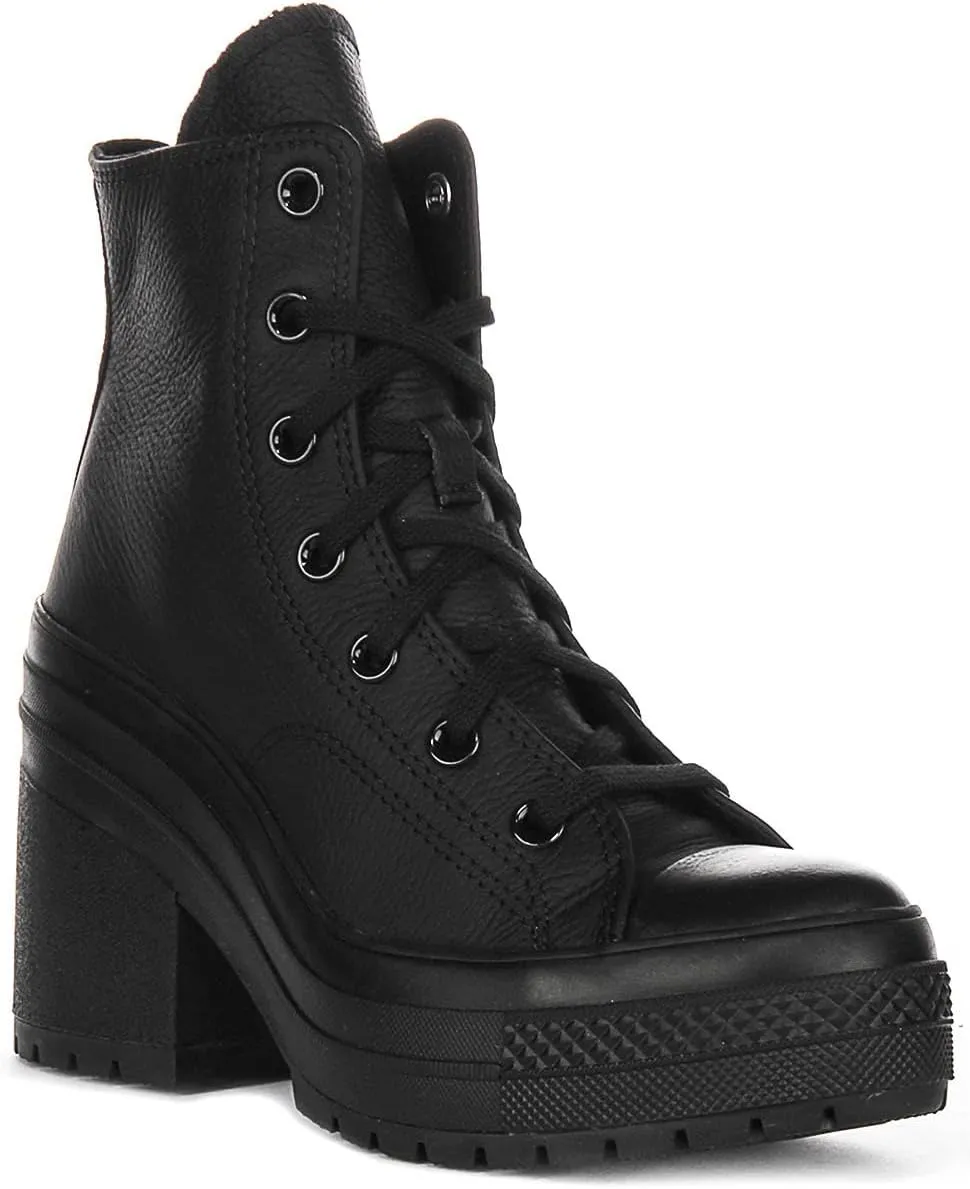 Converse A06145C Men's Chuck 70 De Luxe Heel Leather Heeled Ankle Boots