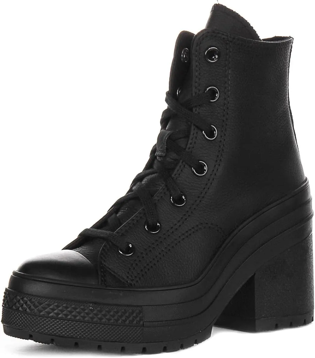 Converse A06145C Men's Chuck 70 De Luxe Heel Leather Heeled Ankle Boots