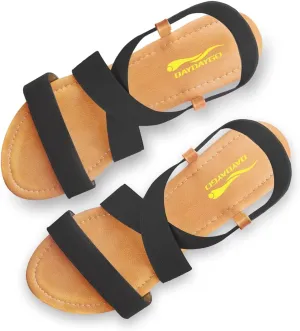 DAYDAYGO Women's Elastic Flat Sandals