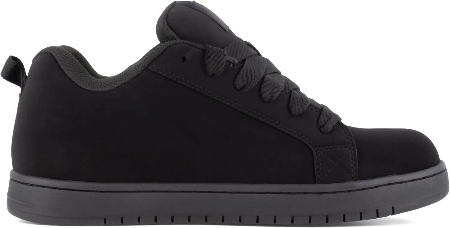 DC Men's Court Graffik Work Black Composite Toe Boots Construction Shoe